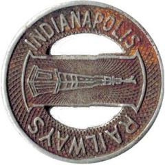 1 Fare - Indianapolis Railways Indianapolis, Indiana