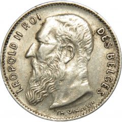 50 Centimes - Léopold II French text