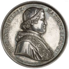 Medal - Pius IX Restoration of the monuments on the Appian Way