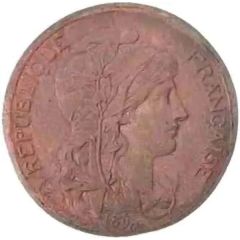 10 centimes Daniel-Dupuis Projet en bronze, flan très mince