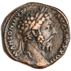 Sestertius - Marcus Aurelius GERMANICO AVG IMP VI COS III S C