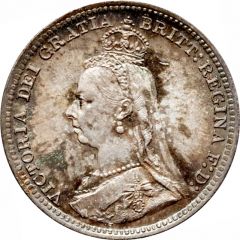 3 Pence - Victoria 2nd portrait, incl. Maundy