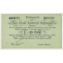 1 Krone Great Norwegian Spitsbergen Coal Company