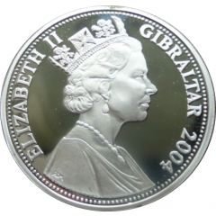 5 Pounds - Elizabeth II Winston Churchill-Coloured Poppy