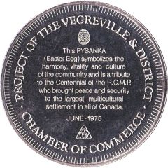 Commemorative Medallion - Vegreville, Alberta