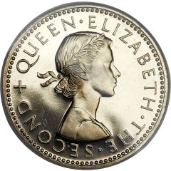 1 Shilling - Elizabeth II 1st portrait