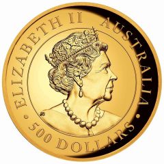 500 Dollars - Elizabeth II 6th Portrait - Wedge-tailed Eagle - Gold Bullion Coin