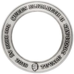 2 Dollars - Elizabeth II Starfleet Command Emblem: Holey Dollar