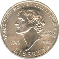 1 Dollar Birth of Thomas Jefferson
