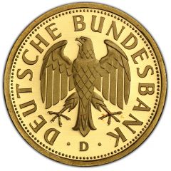 1 Deutsche Mark Mark Retirement - Gold Proof Issue