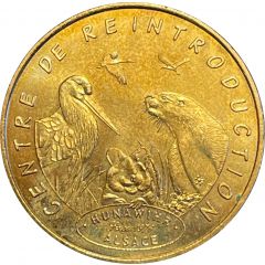 Jeton touristique - Monnaie de Paris - Centre de réintroduction - Hunawihr