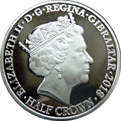 1/2 Crown - Elizabeth II At the Going Down of the Sun