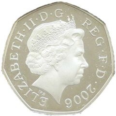 50 Pence - Elizabeth II 4th portrait, Britannia, Silver Proof