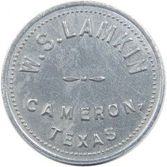 25 Cents - W.S. Lamkin Cameron, Texas