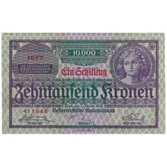 1 Schilling overprint