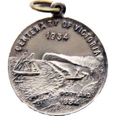 Medal - Centenaries Victoria 1934, Melbourne 1935 Event Medal