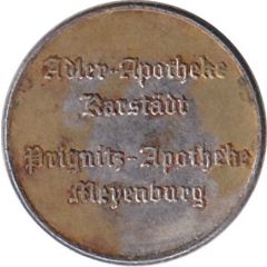 1 Treuetaler - Adler-Apotheke, Karstädt / Prignitz-Apotheke, Meyenburg