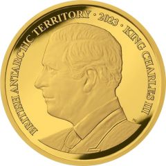 100 Pounds - Charles III Emperor penguin, Gold bullion