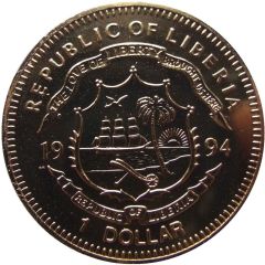 1 Dollar Babe Ruth - Sultan of Swat, gold plated