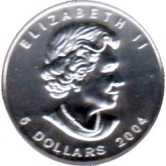 5 Dollars - Elizabeth II 1 oz. Winter Maple Leaf