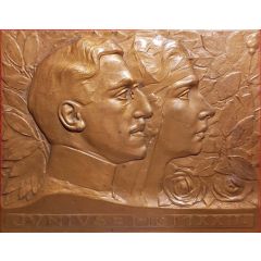 Plaquette - Wedding of Aleksander I and Maria