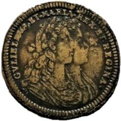 Token - William III and Mary II - King and Queen of England