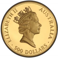 500 Dollars - Elizabeth II 3rd Portrait - Australian Nugget - Gold Bullion Coin