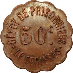 50 Centimes - Dépot de Prisonniers de Sédières Clergoux