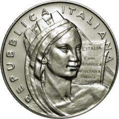 5 Euros Constitution of Italian Republic
