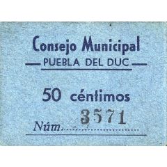 50 Céntimos Puebla del Duc