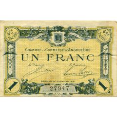 1 Franc - Chambre de commerce d`Angoulème [16] <4ème série>