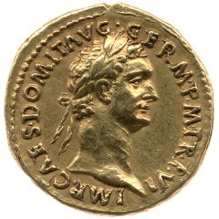 Aureus - Domitian IMP XIIII COS XII CENS P P P, Germania