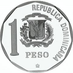 1 Peso Sailship Landing, Silver Proof Piedfort
