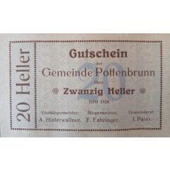 20 Heller Pottenbrunn