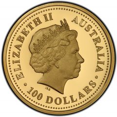 100 Dollars - Elizabeth II 4th Portrait - Welcome Stranger Nugget - Gold Bullion Coin