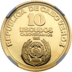 10 Escudos Independence, Gold