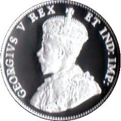 25 Cents - Georges V, Posthume Dollar centennial