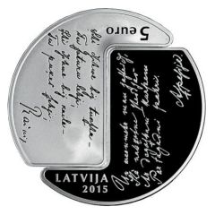 5 Euro Rainis and Aspazija