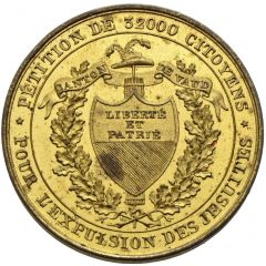 Petition for the expulsion of the Jesuits brass