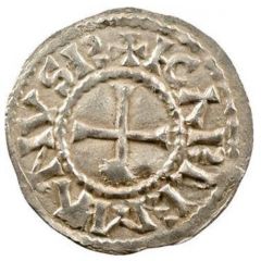 Denier - Carloman II Auxerre mint