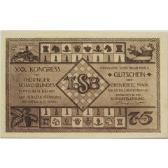 75 Pfennig Schachklub Kahla - Issue 2