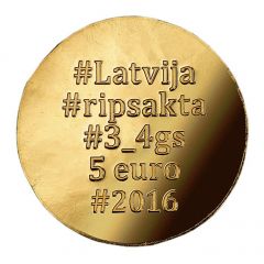 5 Euros Gold Brooches `The Disc Fibula`