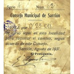 25 Céntimos Sarrión