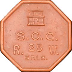 25 Gallons / 4 Pence Sanitary Commissioners Gibraltar