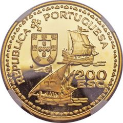 200 Escudos Henrique o Navegador, Gold