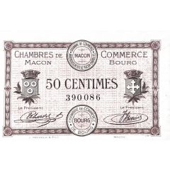 50 Centimes - Chambres de Commerce de Mâcon [71] et de Bourg [01]