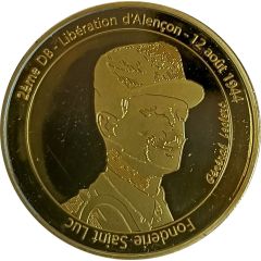Tourist token - Fonderie Saint Luc - Général Leclerc - Bataille d`Ecouves