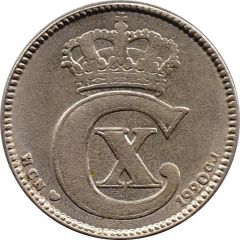 25 Øre - Christian X