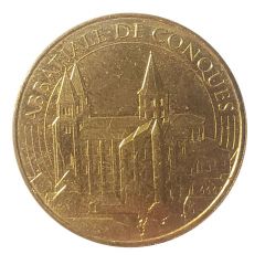 Jeton touristique - Monnaie de Paris - Abbatiale de Conques 2017