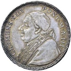1/2 Scudo - Clement XIII